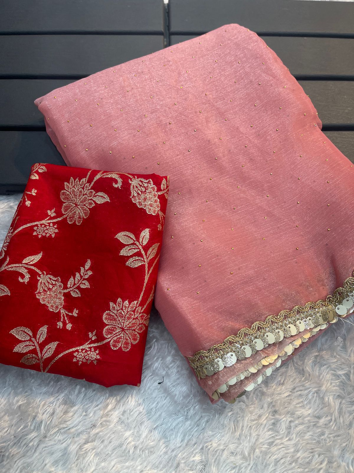 Berberry Chiffon Saree